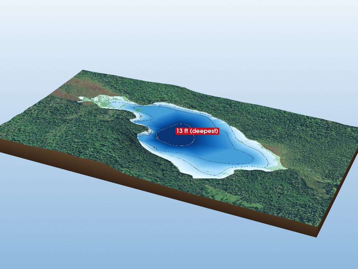 Depth map of Christopher Robin Lake