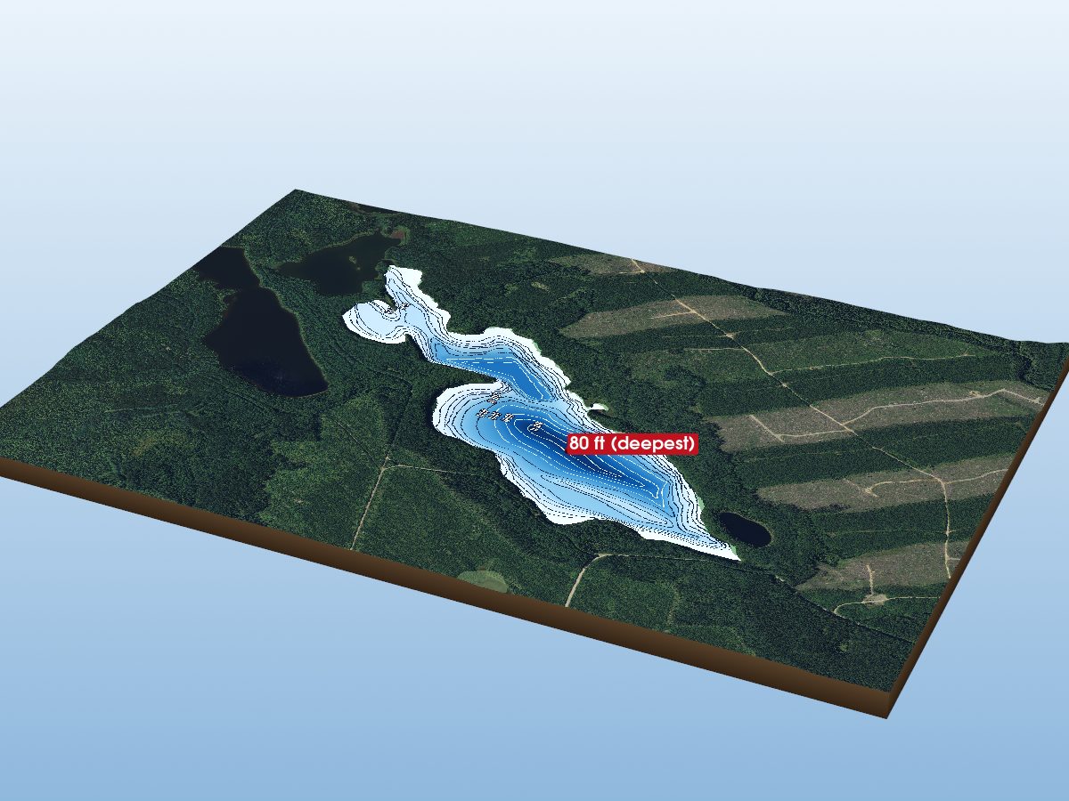 Depth map of Chrysler Lake