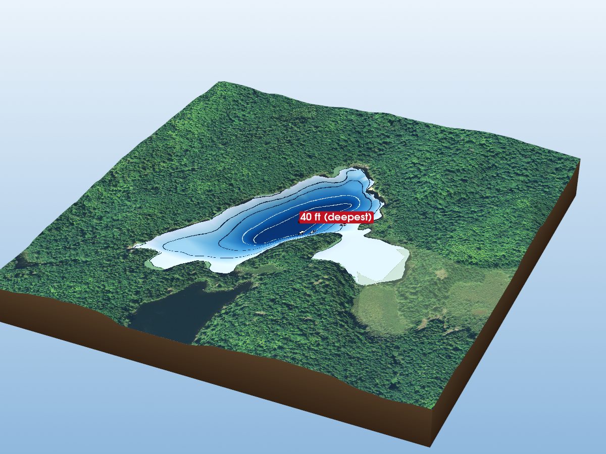 Depth map of Chub Lake (SSM 184 Lake)