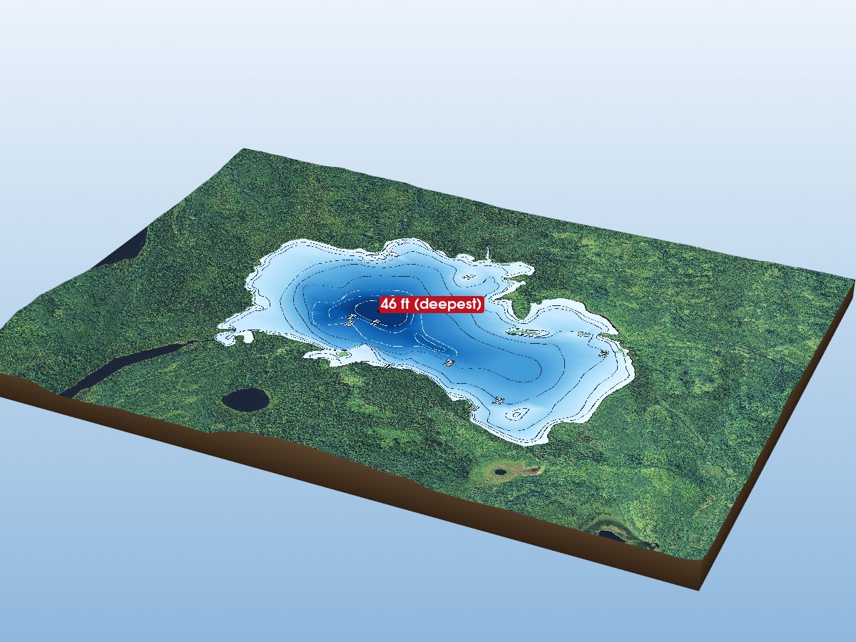 Depth map of Circle Lake