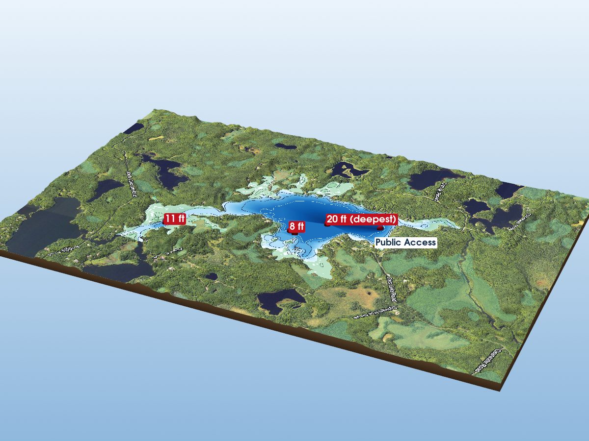 Depth map of Cisco Lake