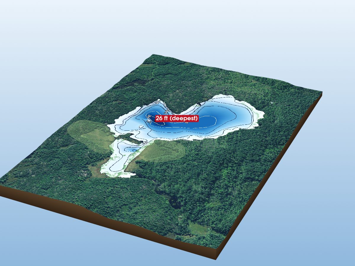 Depth map of Clara Lake