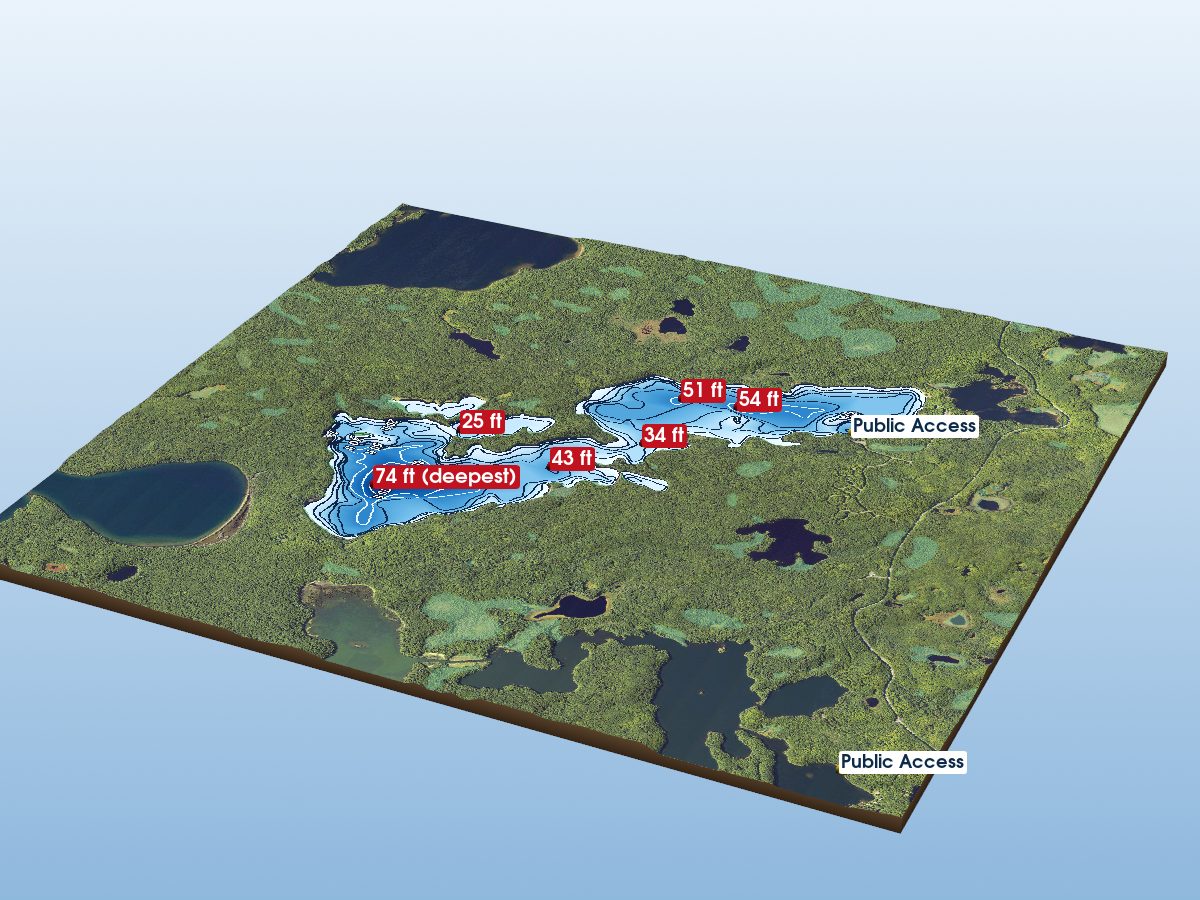 Depth map of Clark Lake