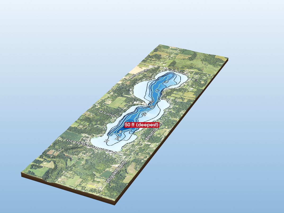 Depth map of Clark Lake