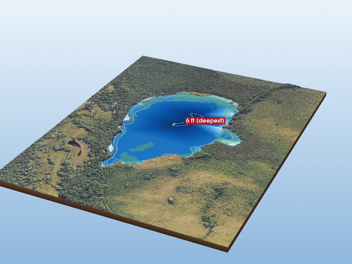 Depth map of Clark Lake