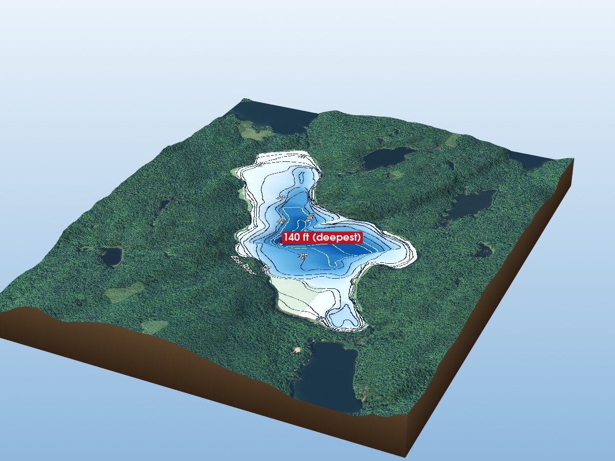 Depth map of Clean Lake
