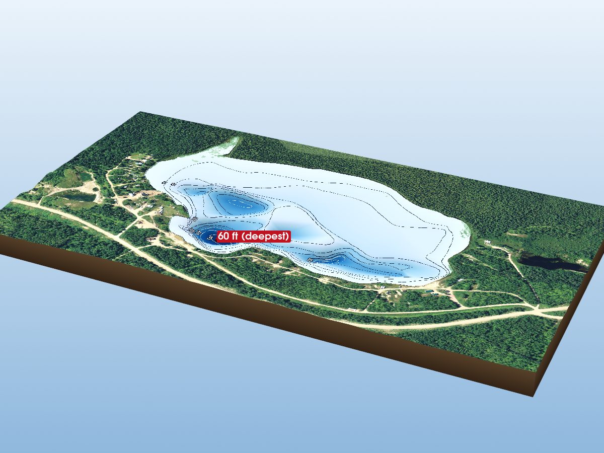 Depth map of Clear Lake