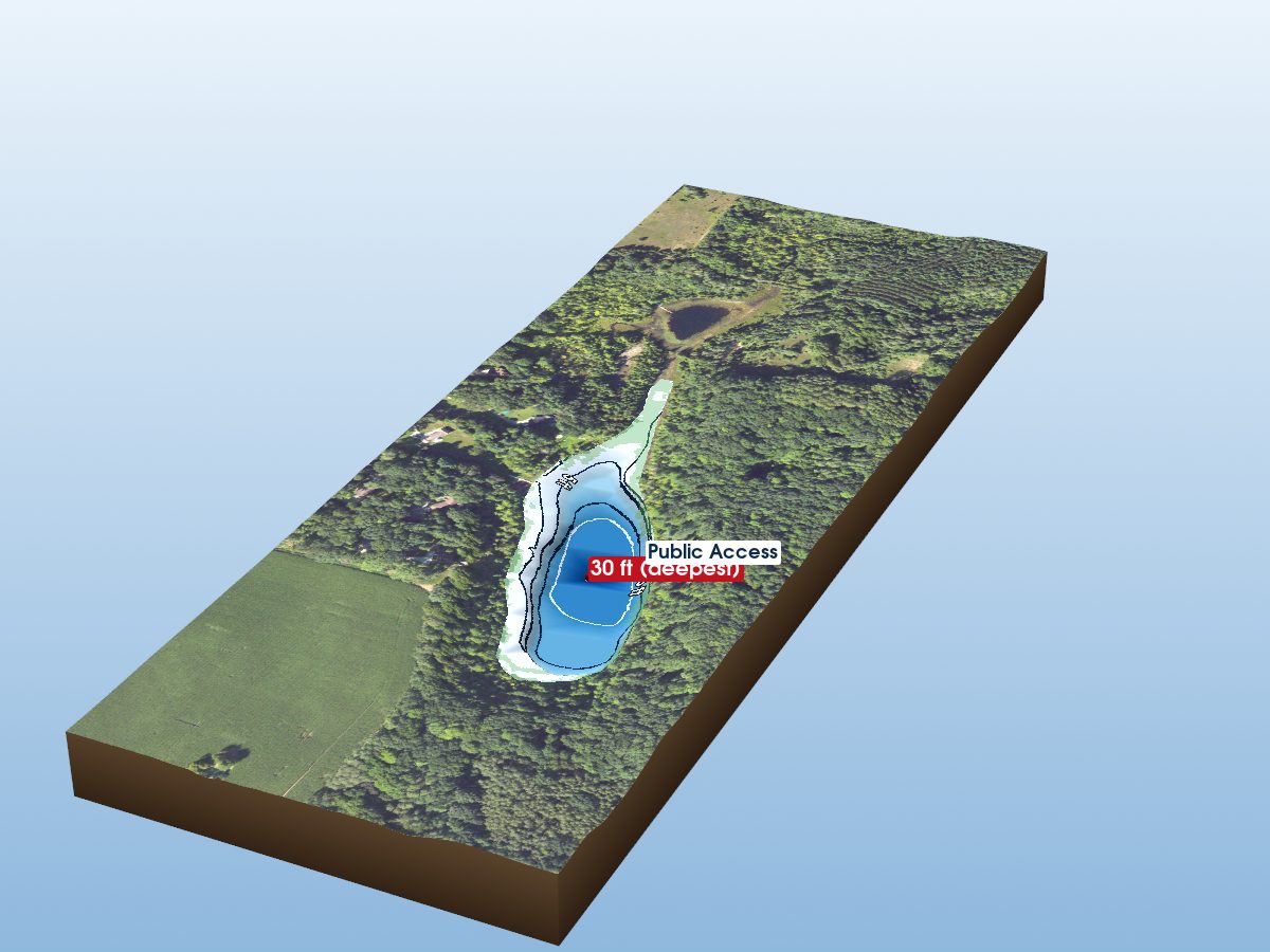 Depth map of Clear Lake