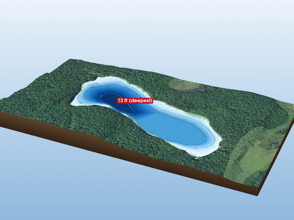 Depth map of Clear Lake