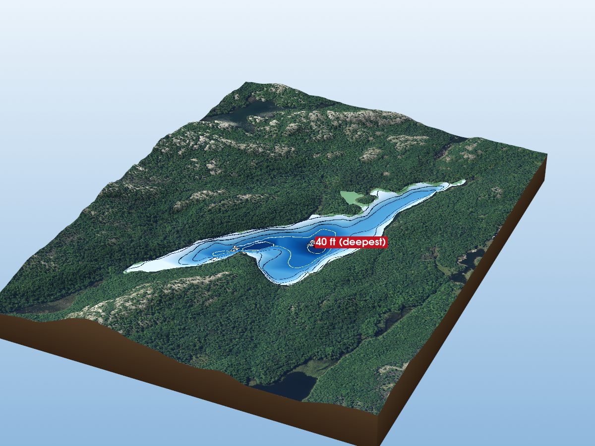 Depth map of Clearsilver Lake