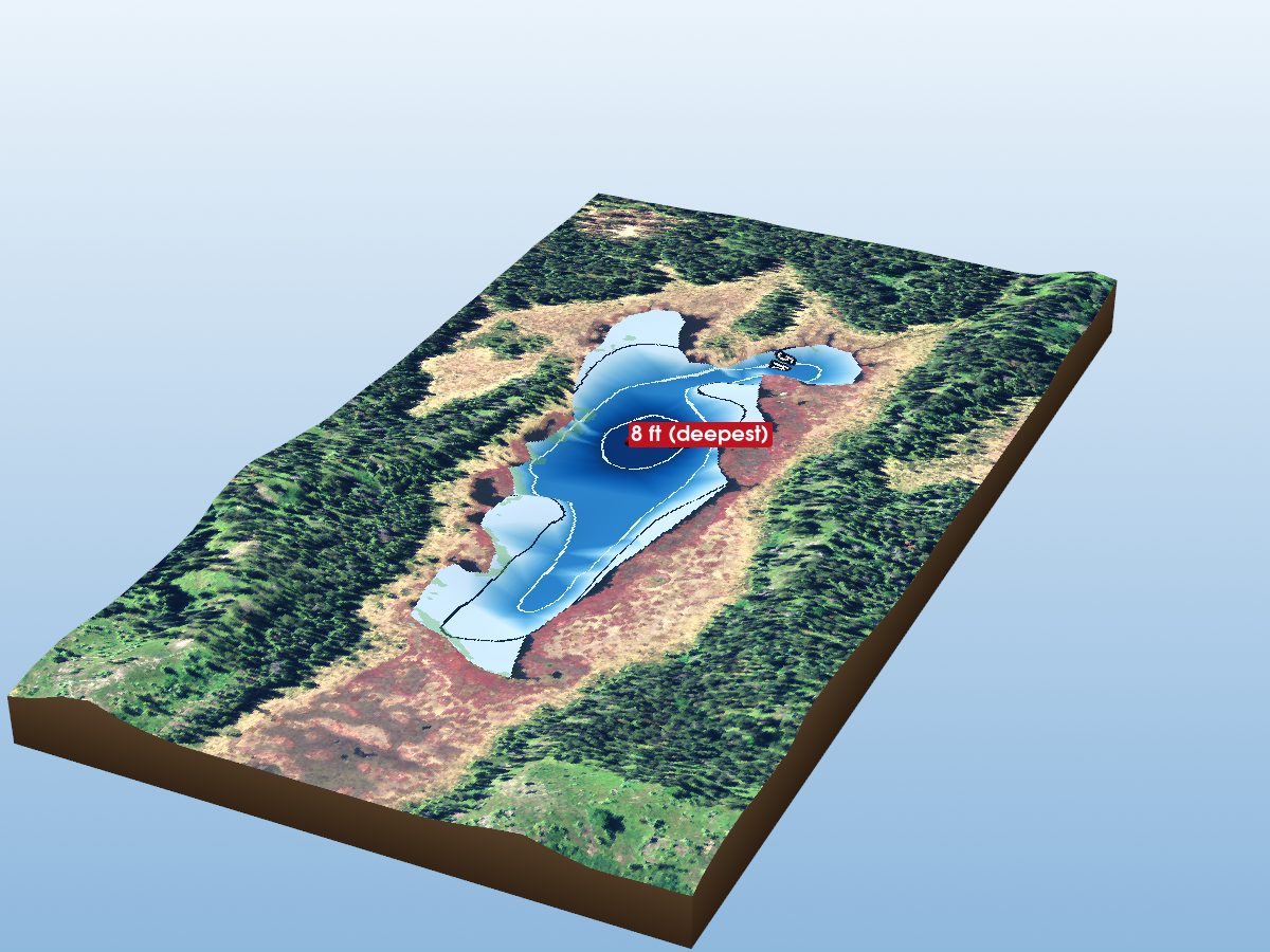 Depth map of Clifford Lake