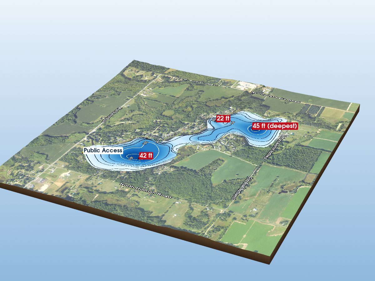 Depth map of Clifford Lake