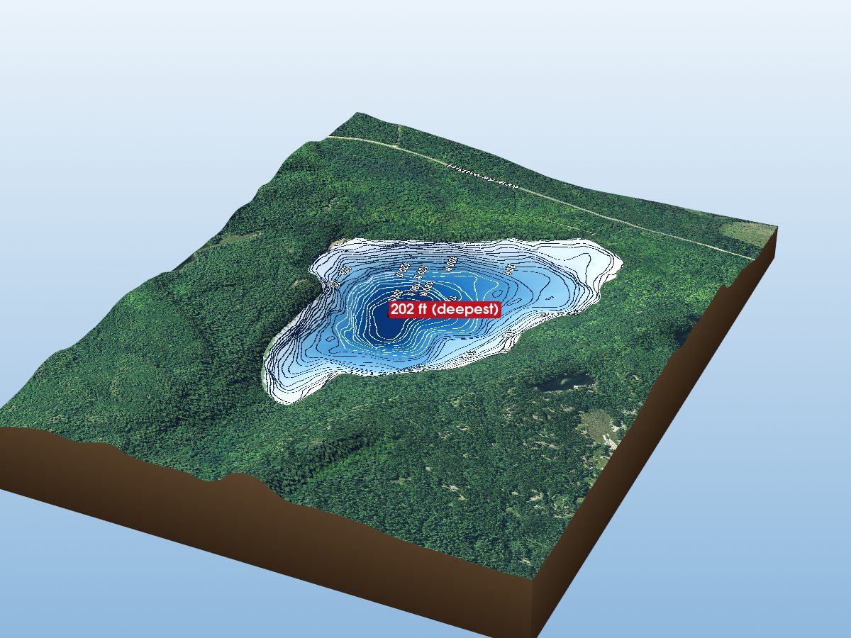 Depth map of Cobre Lake