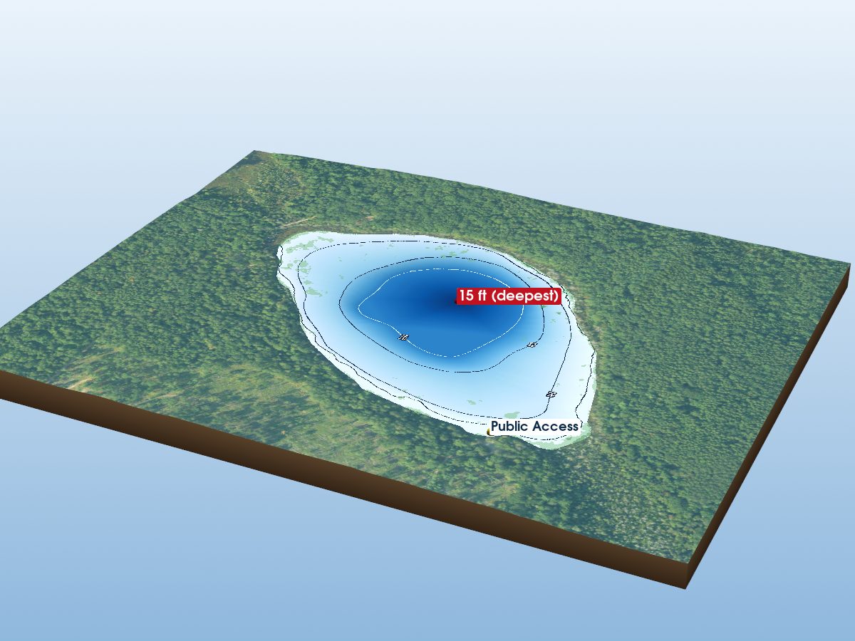 Depth map of Cochran Lake