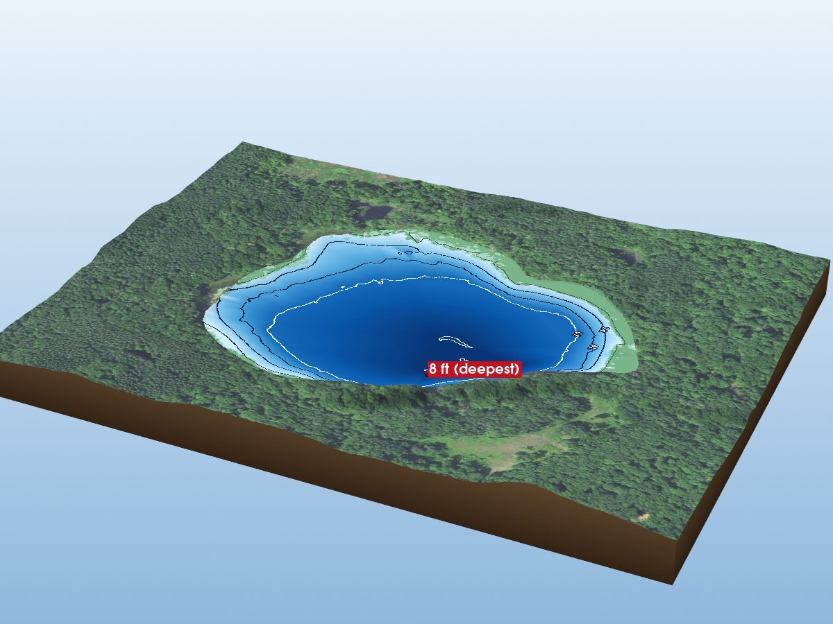 Depth map of Cockburn Lake