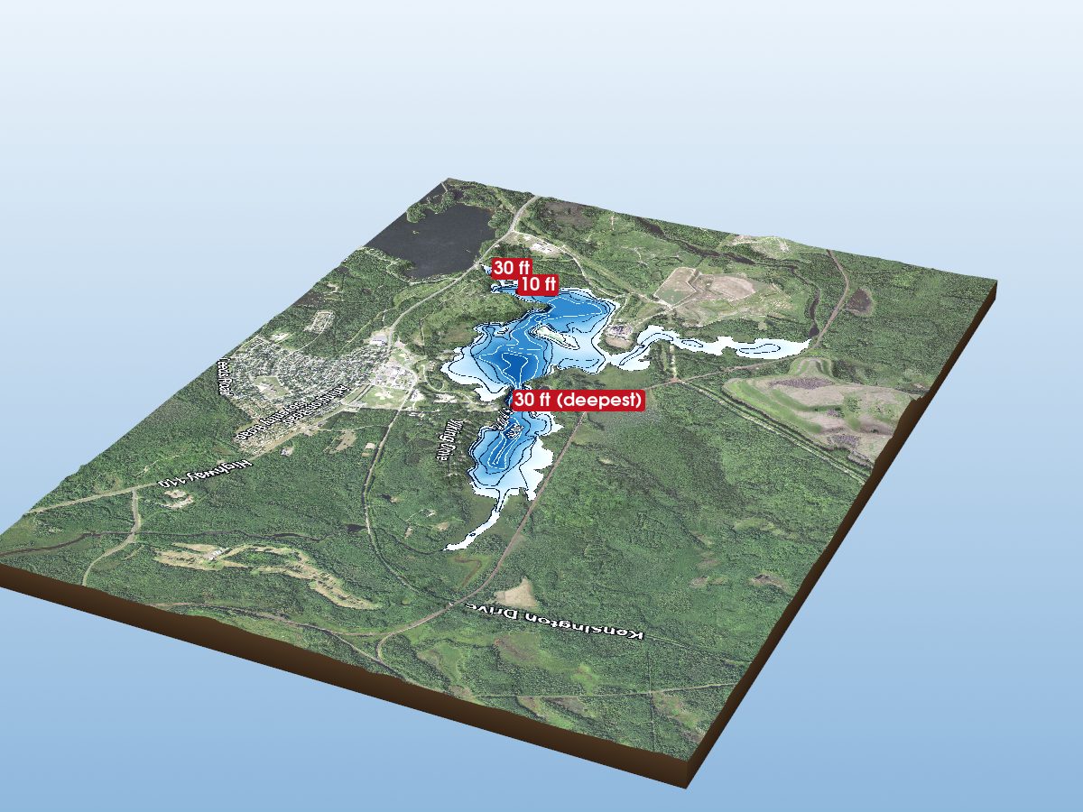 Depth map of Colby Lake
