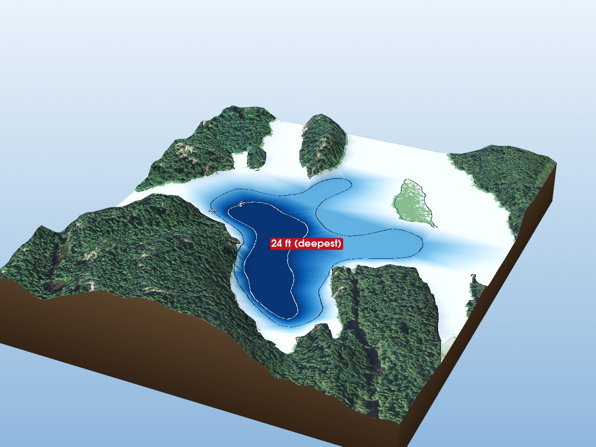 Depth map of Cold Lake
