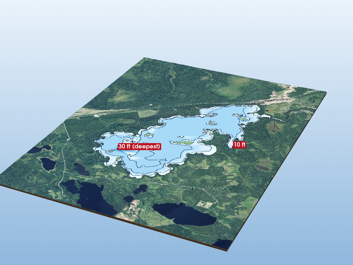 Depth map of Coli lake