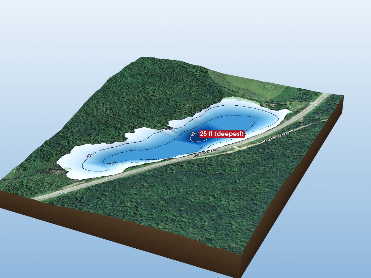 Depth map of Colton Lake