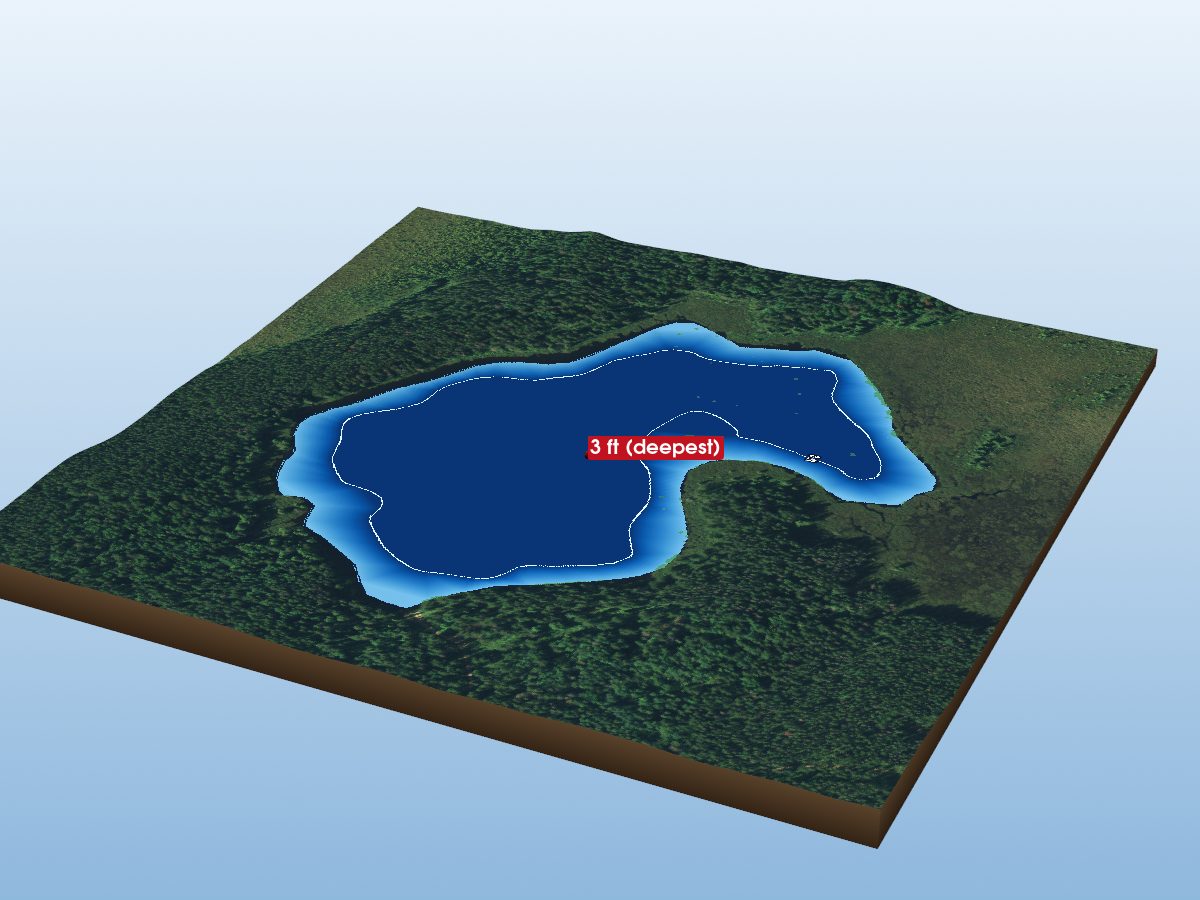 Depth map of Conroyal Lake