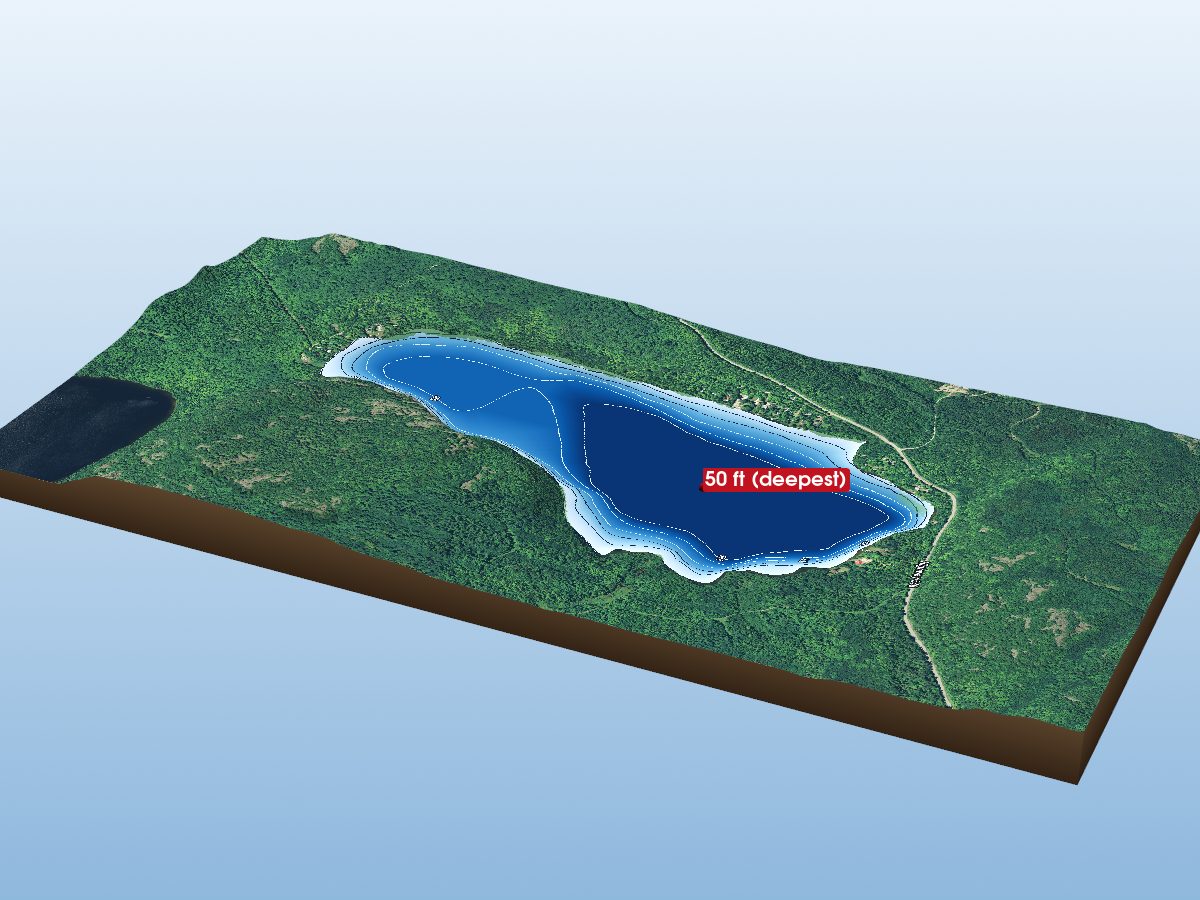Depth map of Constance Lake