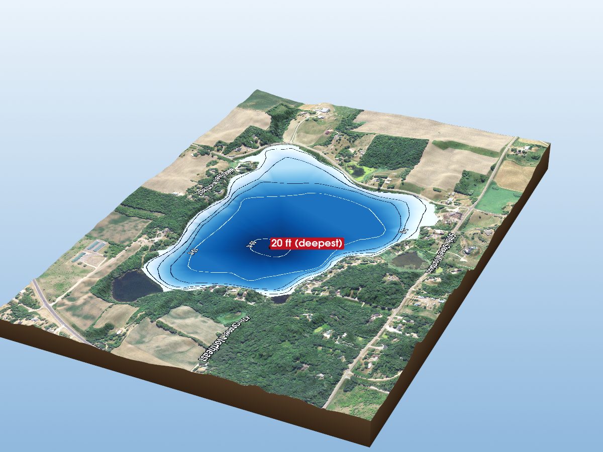 Depth map of Constance Lake