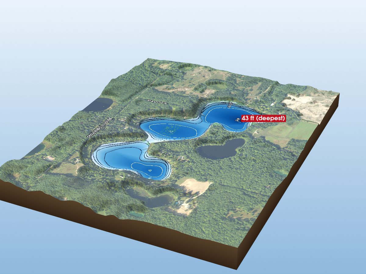 Depth map of Cool Lake