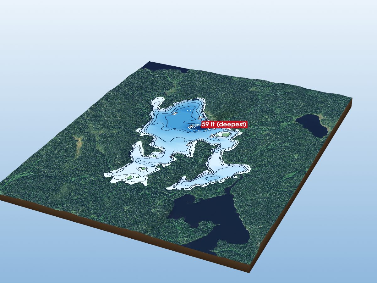 Depth map of Copilot Lake