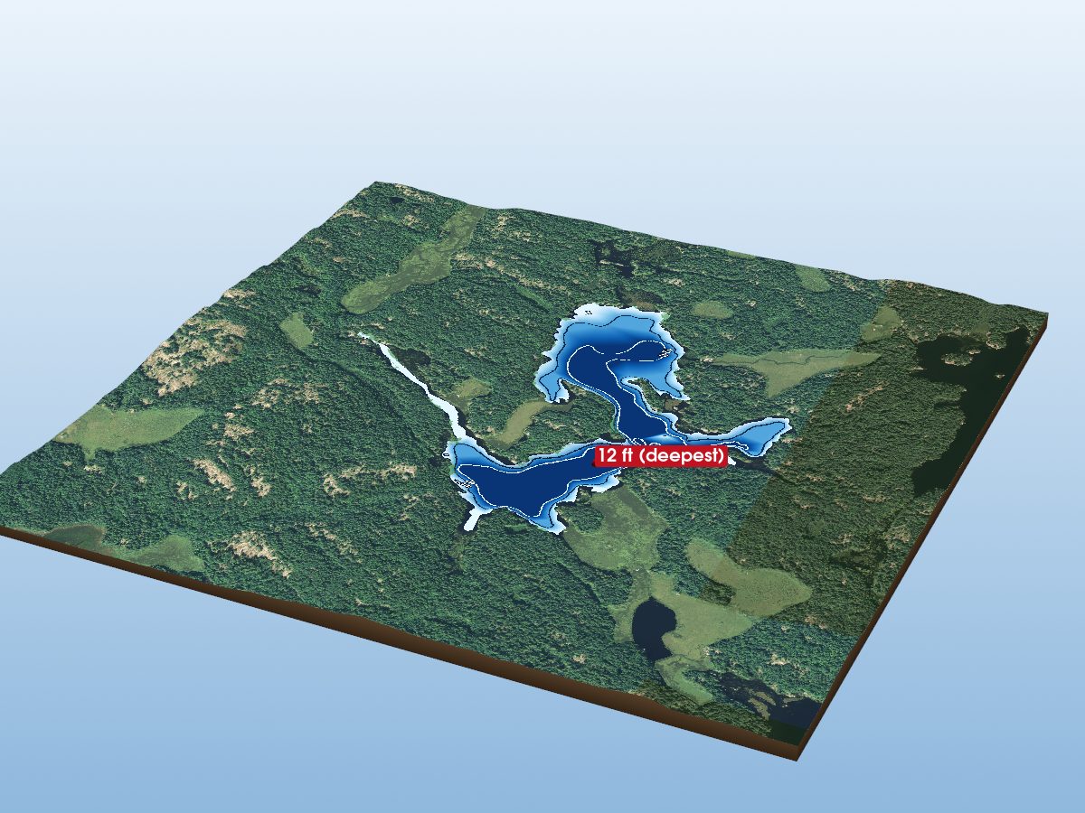 Depth map of Copper Lake