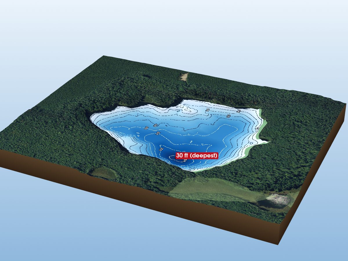Depth map of Corkill Lake 19