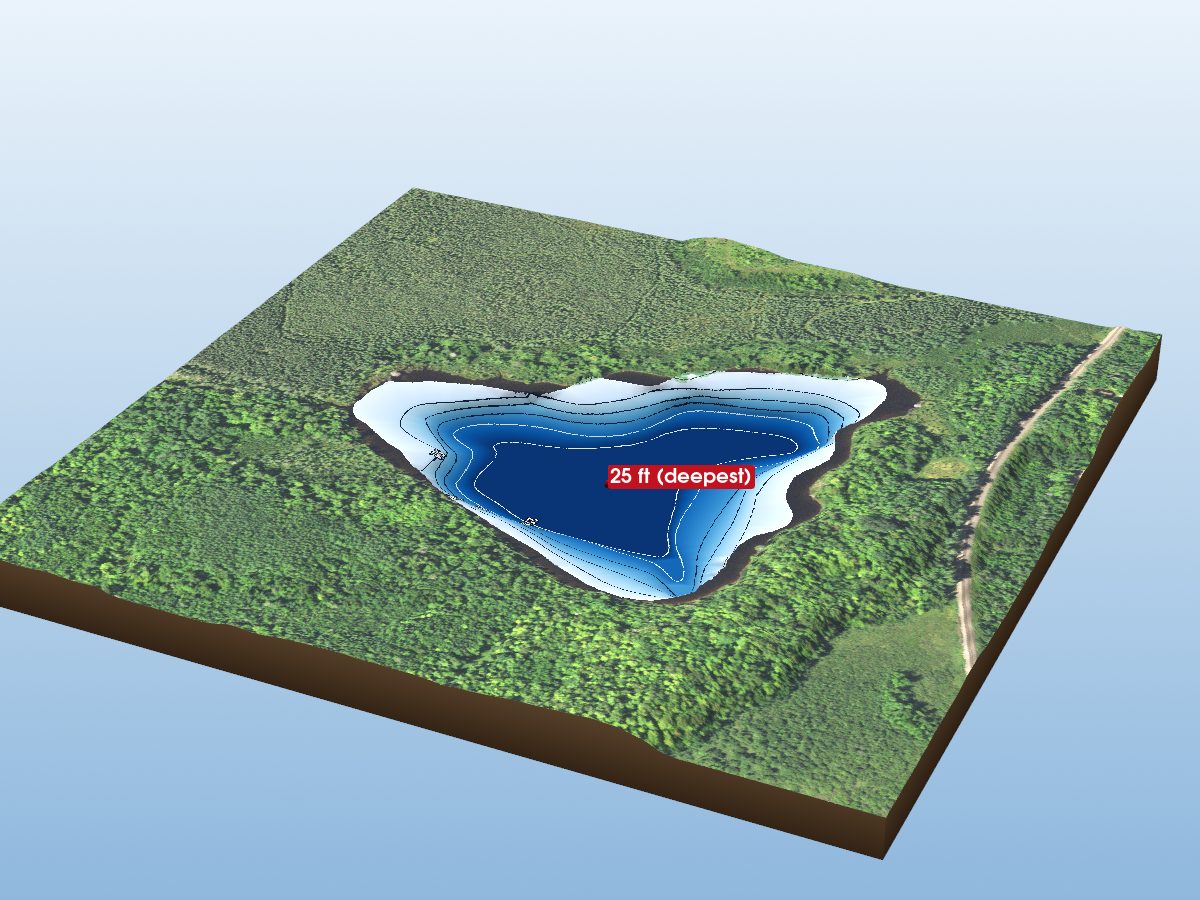 Depth map of Corona Lake