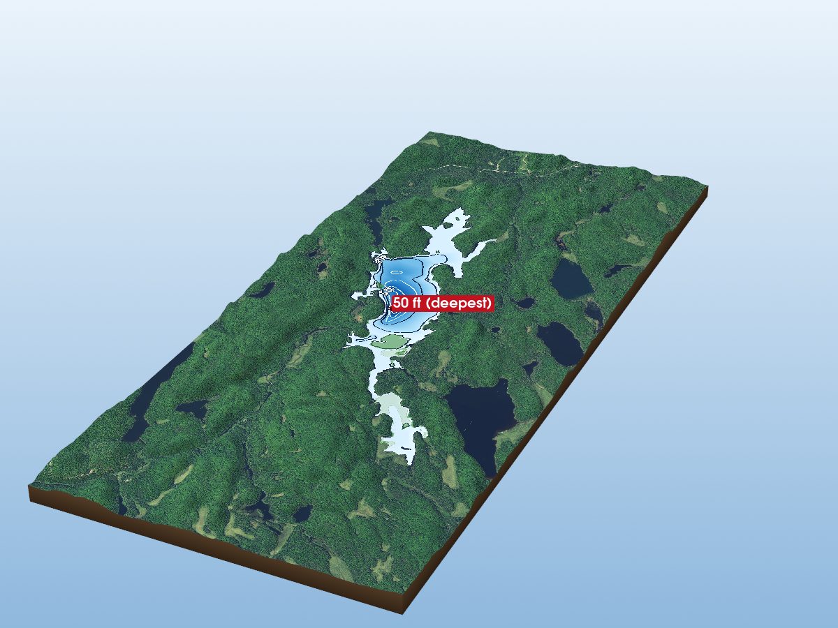Depth map of Craig Lake