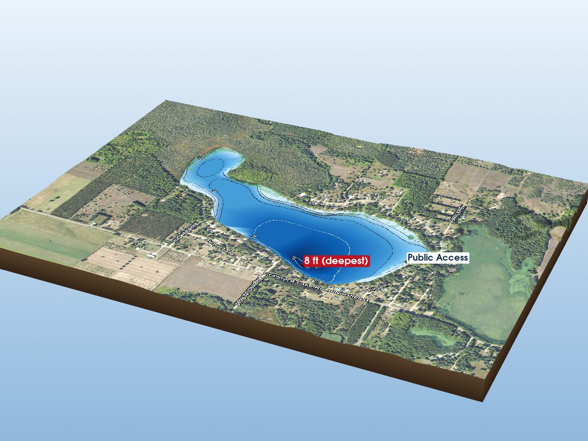 Depth map of Crawford Lake