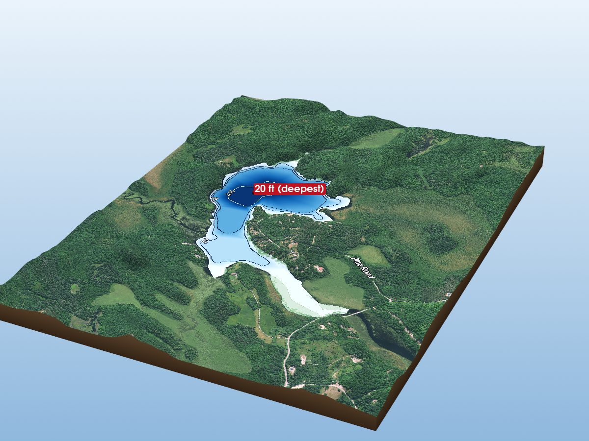 Depth map of Crawford Lake