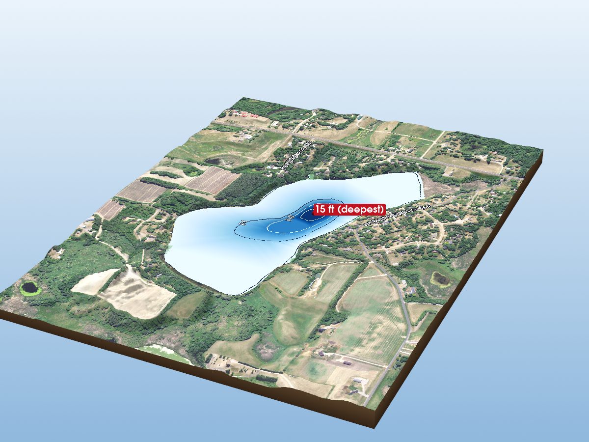 Depth map of Crawford Lake