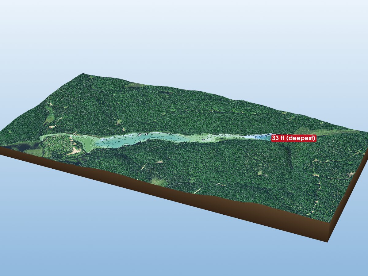 Depth map of Cripple Lake