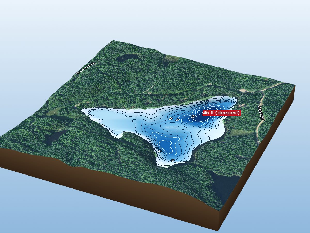Depth map of Cruiser Lake