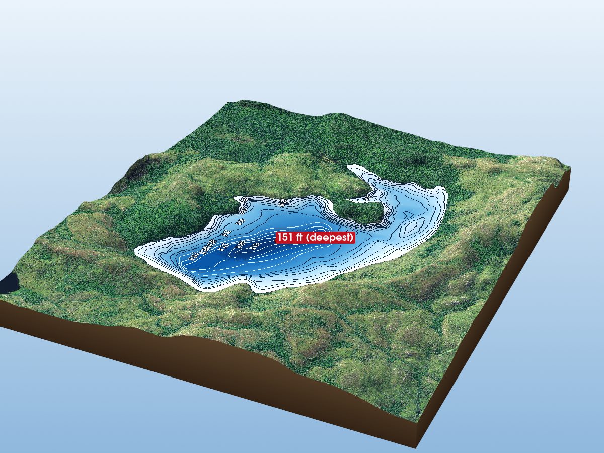 Depth map of Cry Lake