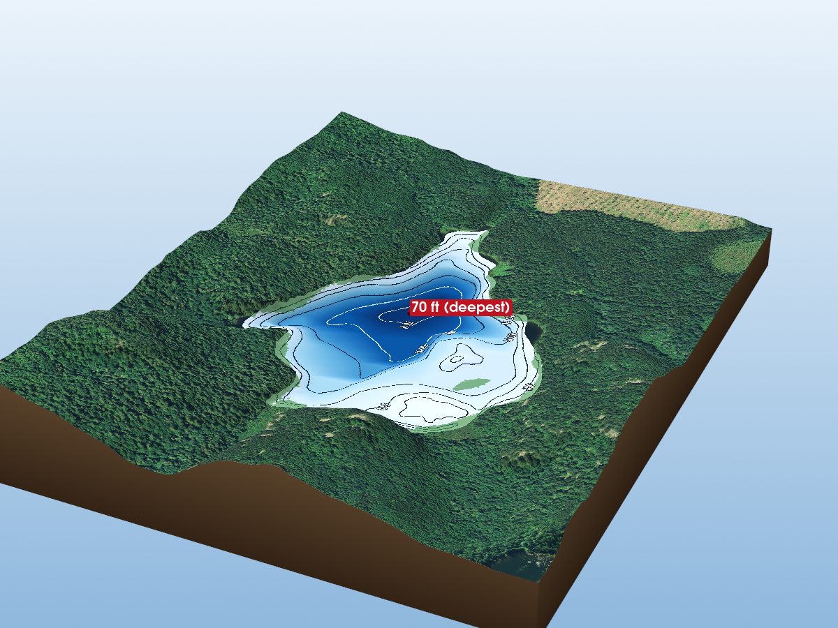 Depth map of Crystal Lake