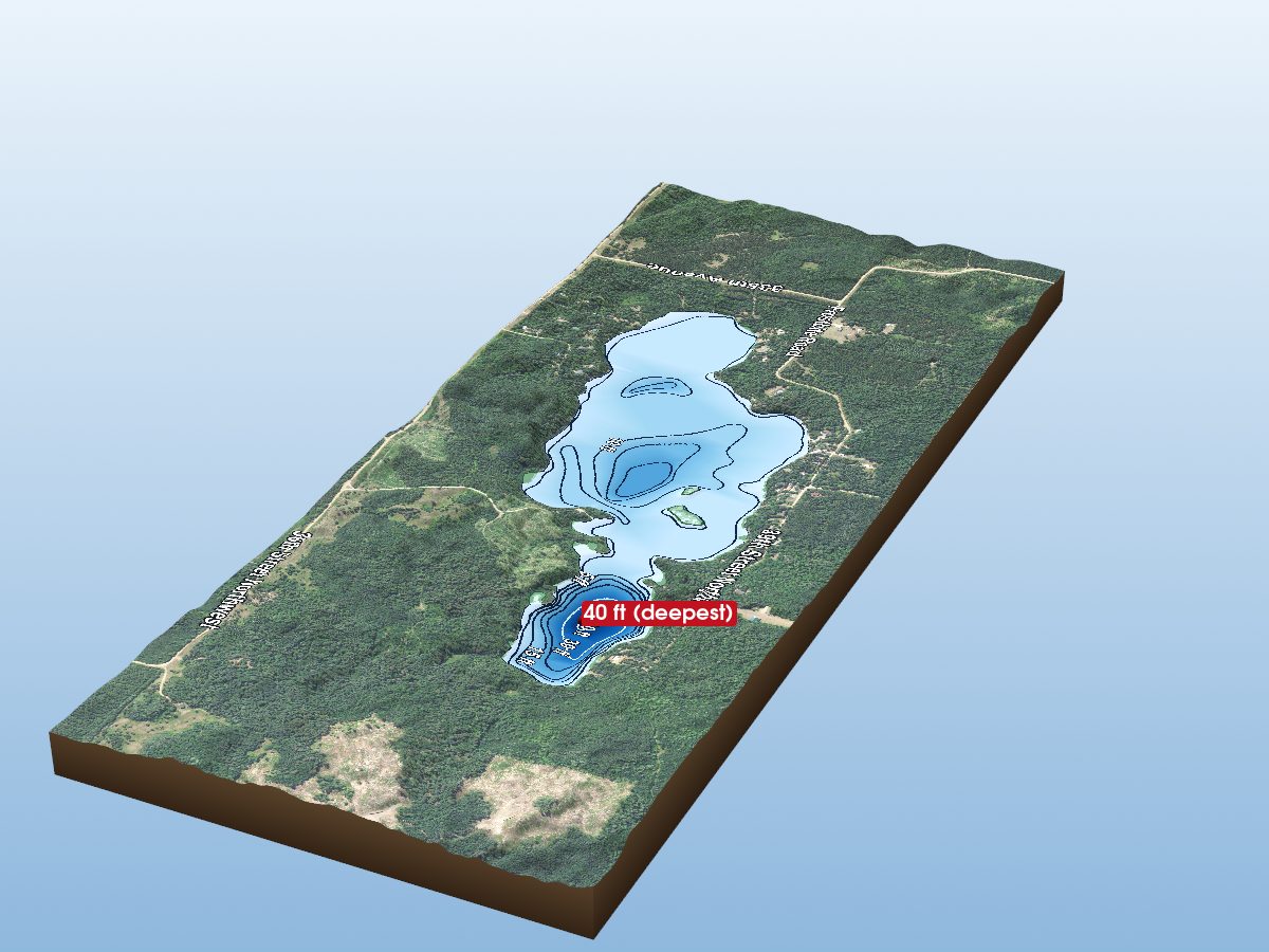 Depth map of Crystal Lake