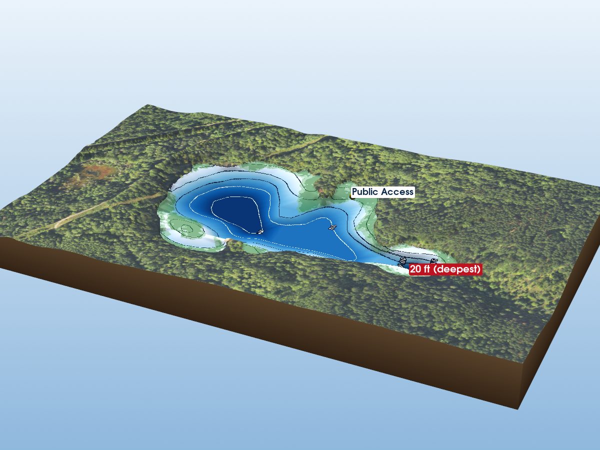 Depth map of Crystal Lake
