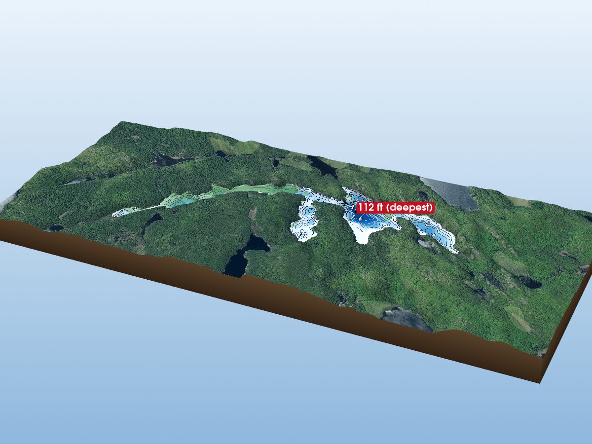 Depth map of Crystal Lake