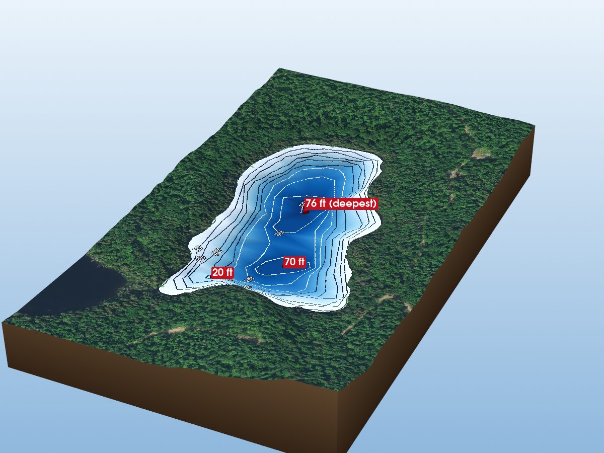 Depth map of Crystalline Lake