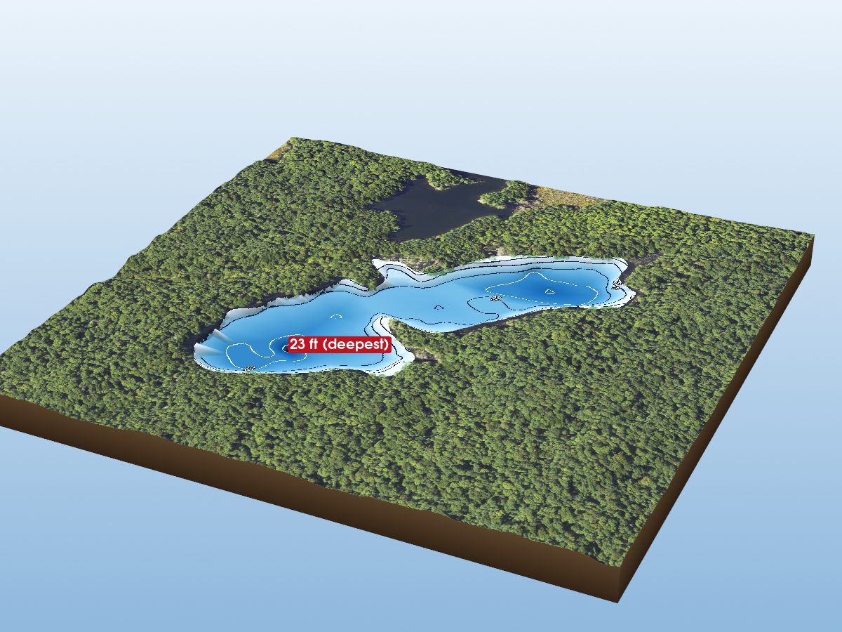 Depth map of Cub Lake