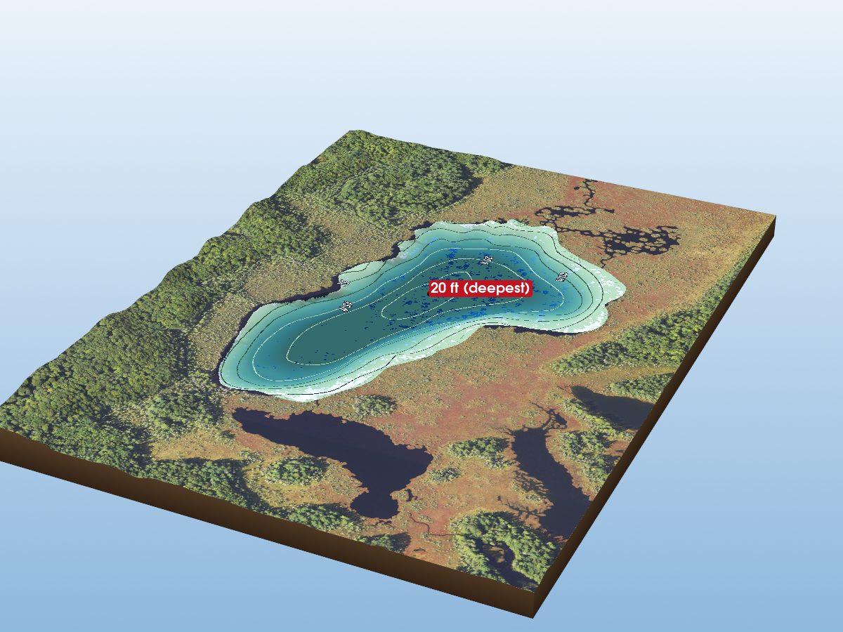 Depth map of Curry Lake