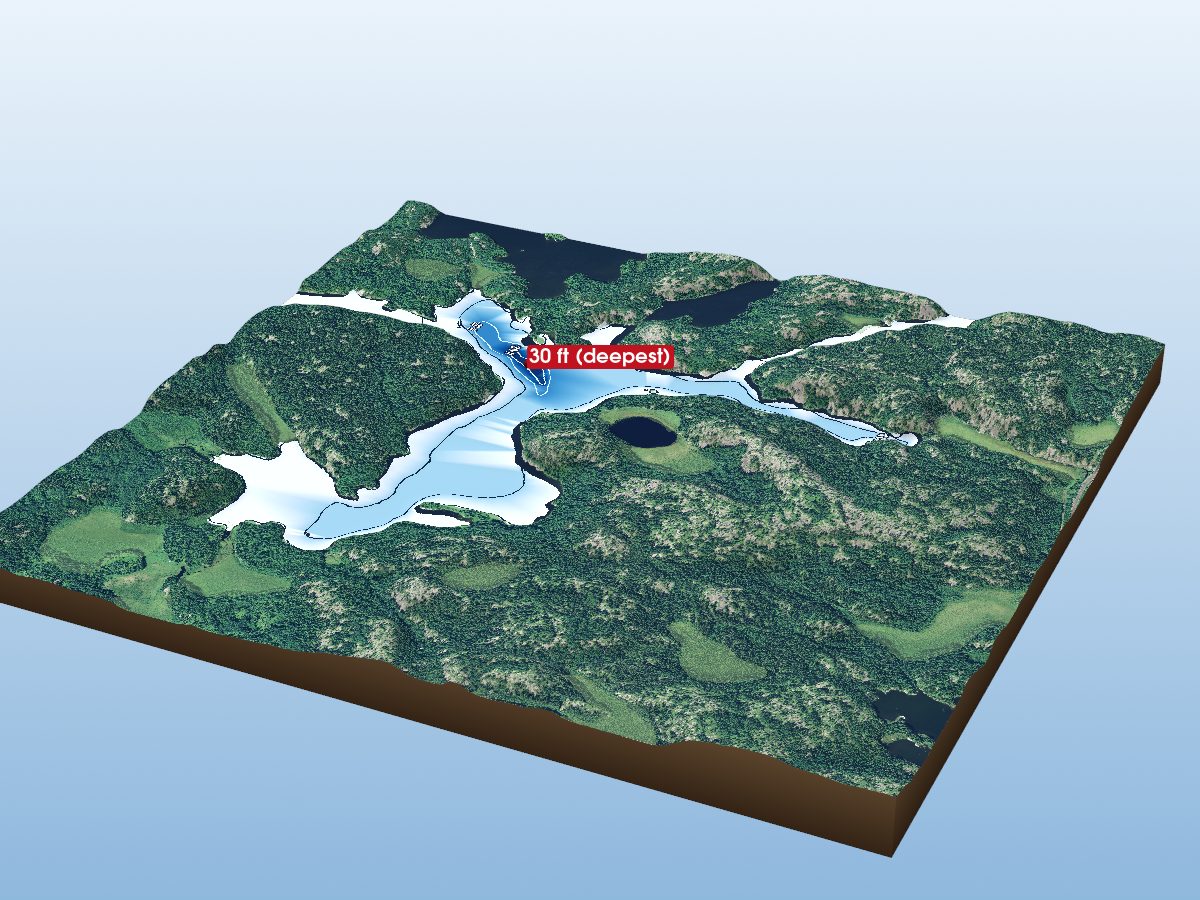 Depth map of Cygnet River