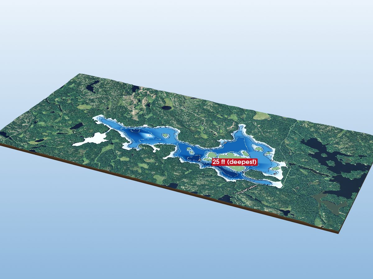 Depth map of Cygnet River