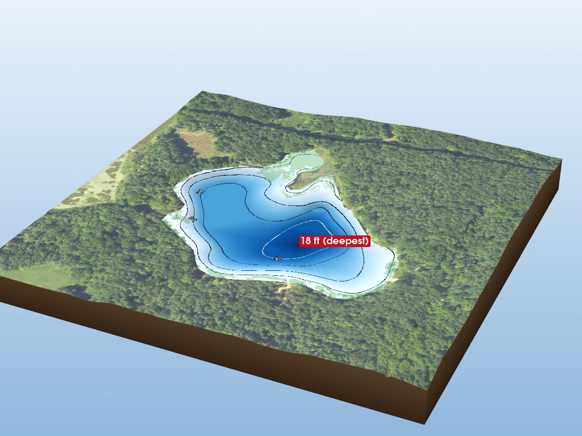 Depth map of Dagget Lake