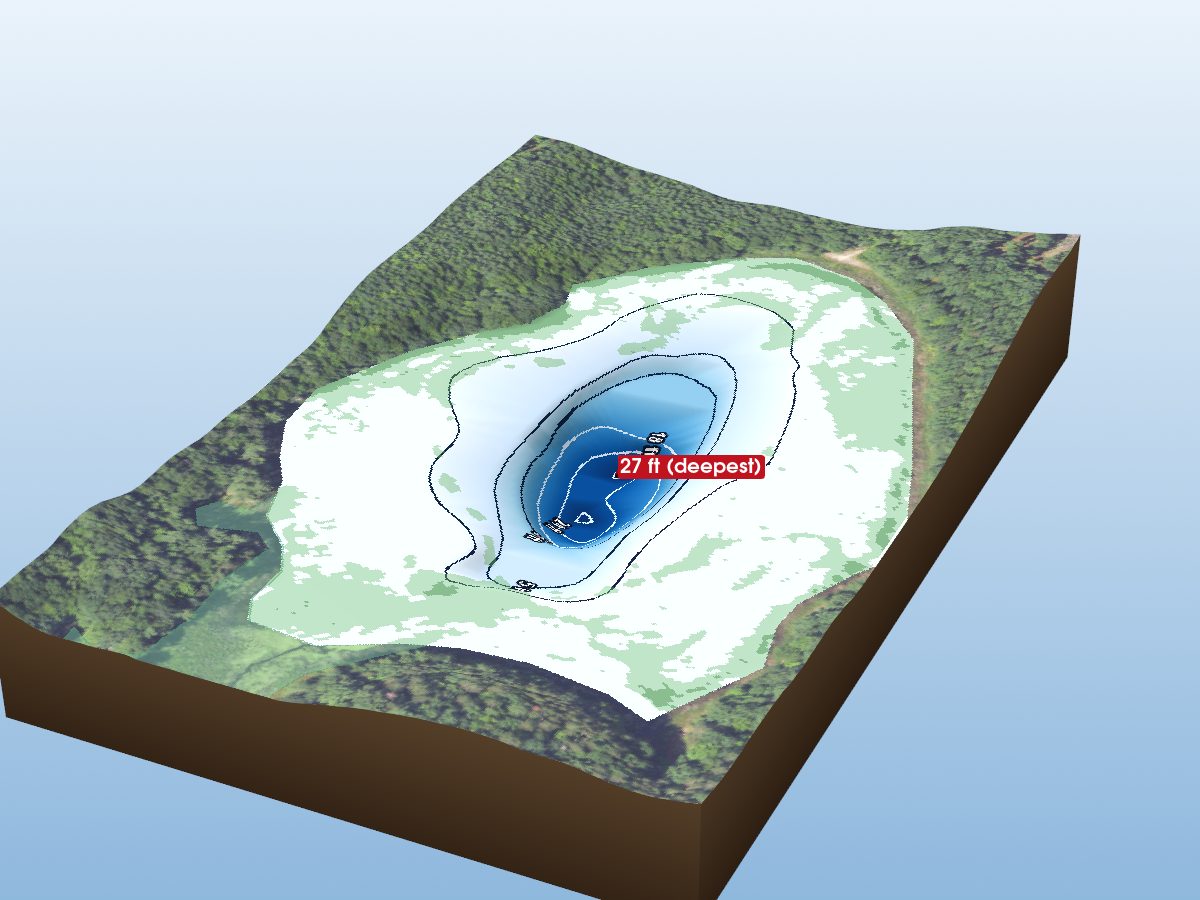 Depth map of Darby Lake