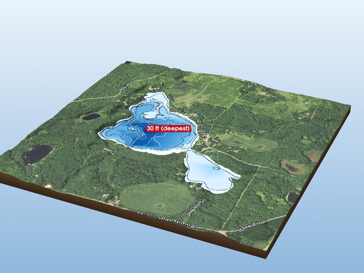 Depth map of Dark Lake